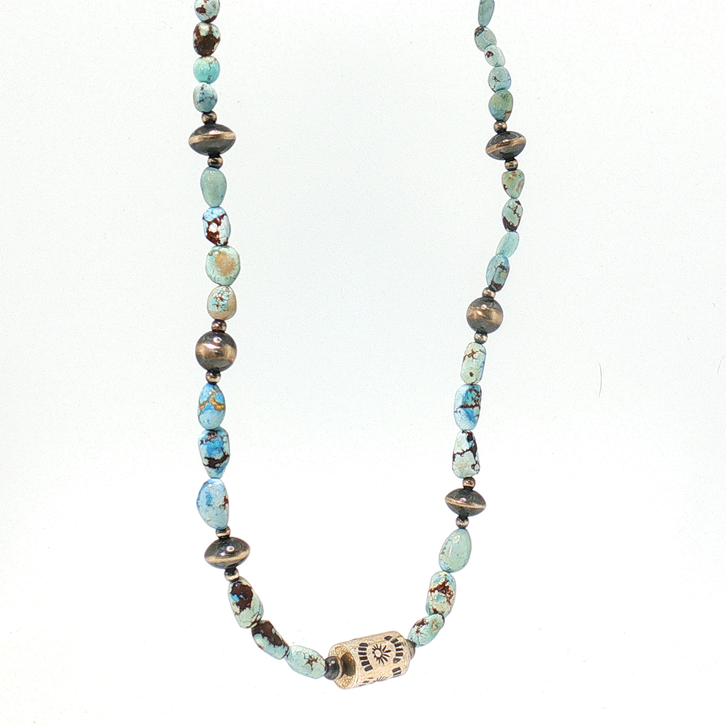 Golden Hills Beaded Necklaces 17" with Barrel Bead