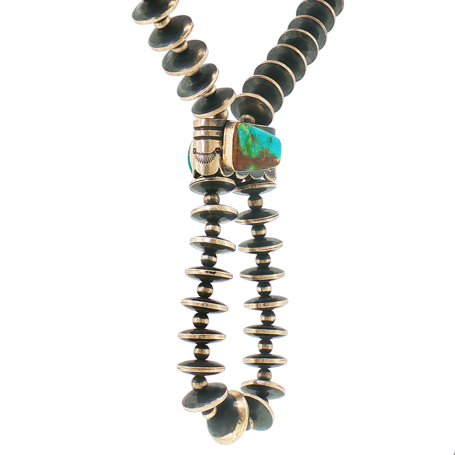 Flip Side Graduated Saucer "Jacla" Style Necklace