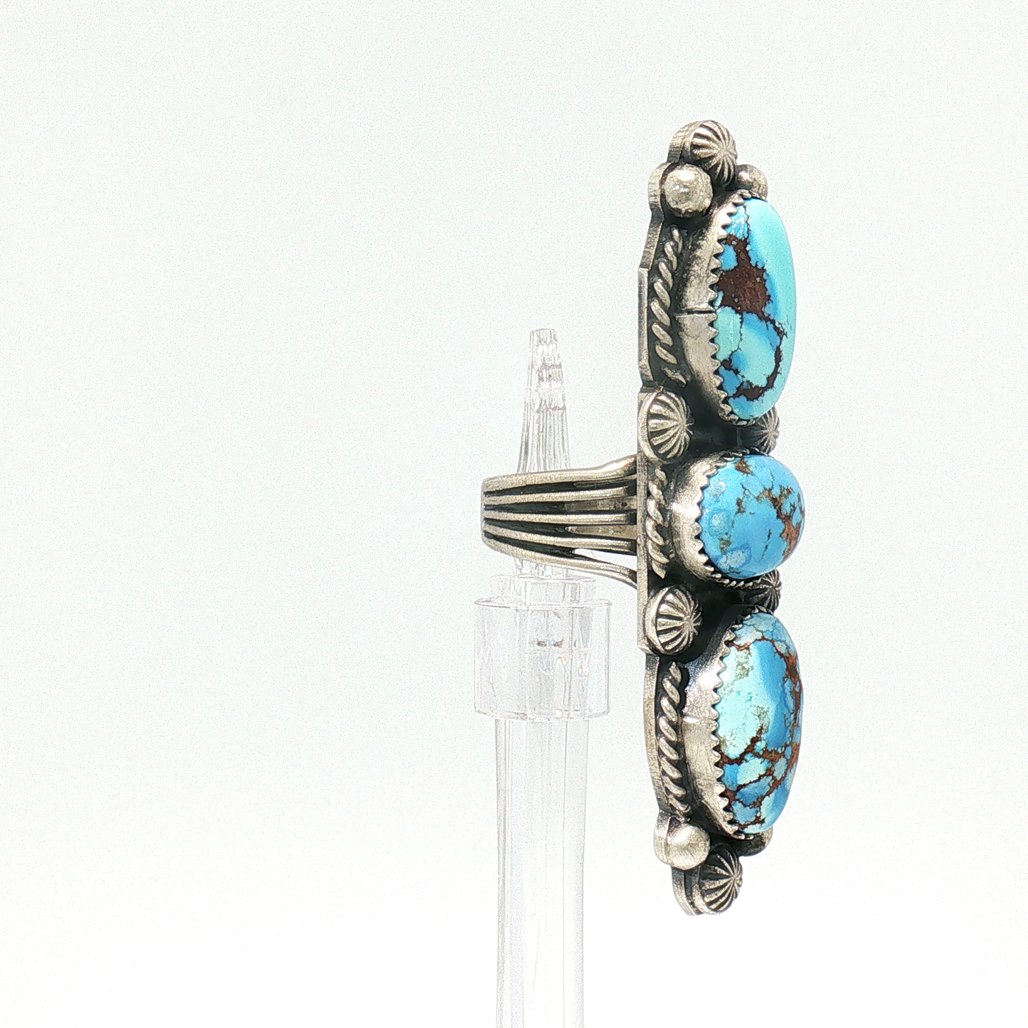 Three Stone Golden Hills Crawler Ring- 7 1/2