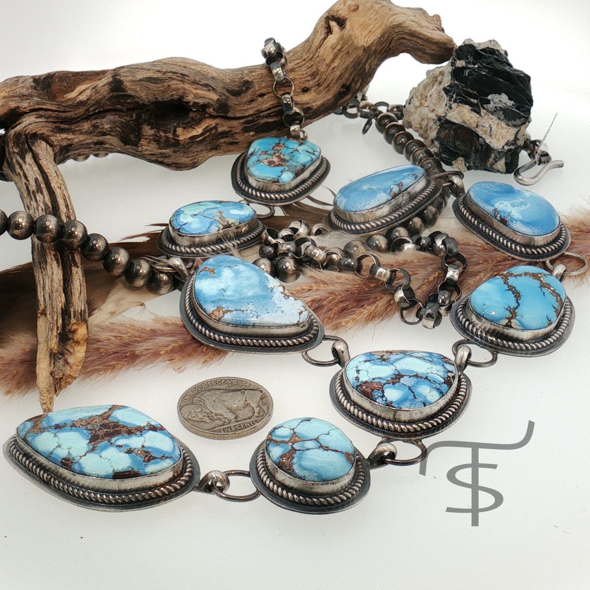 Golden Hills Multistone Statement Lariat