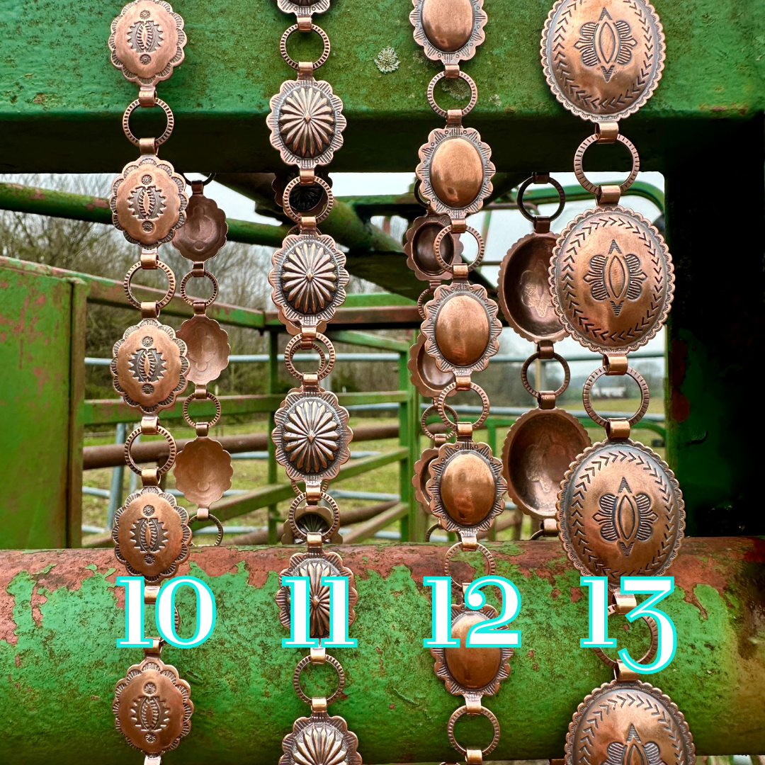 Copper Concho Belts