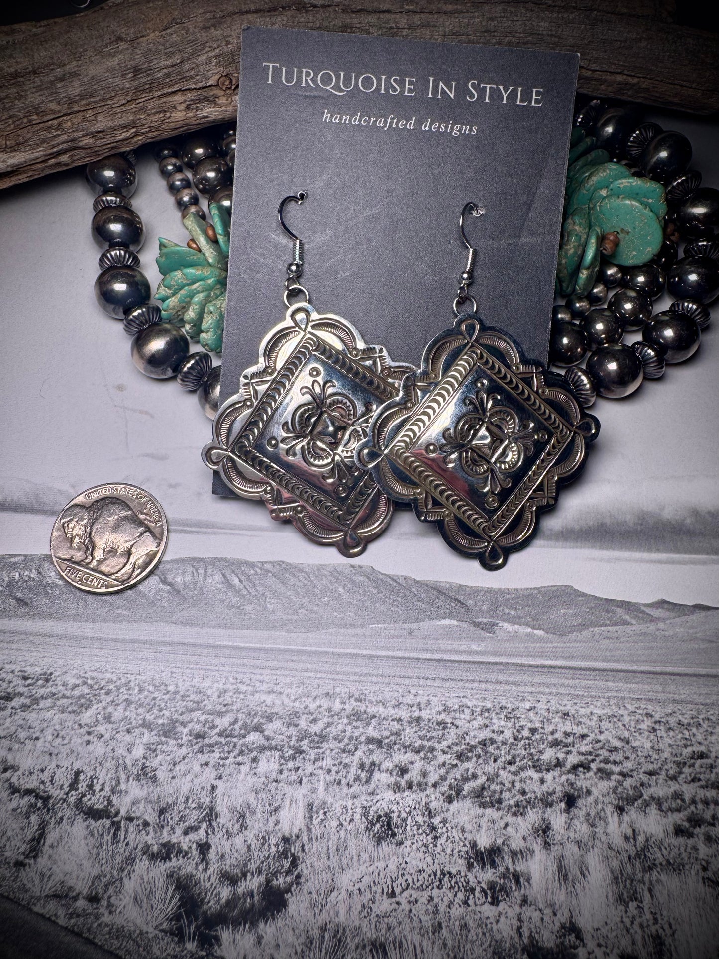 Arnold Blackgoat Dangle Earring