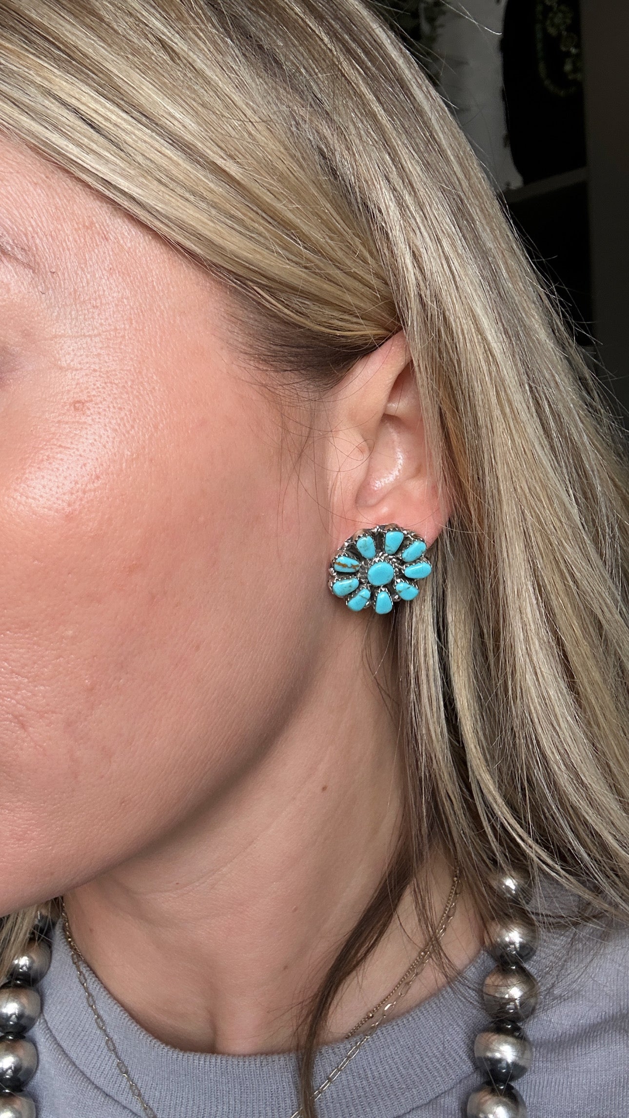 Juliana Benally Cluster Earrings