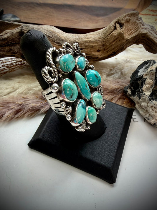 White Water Cluster Ring- Size 8