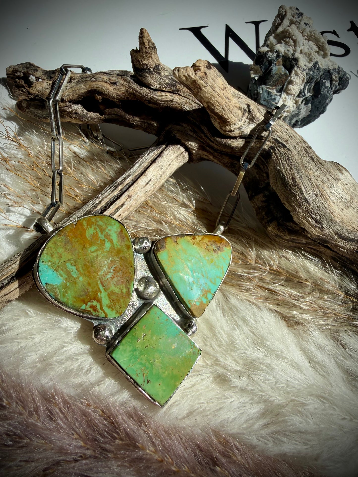 Three-Stone Moody Necklace