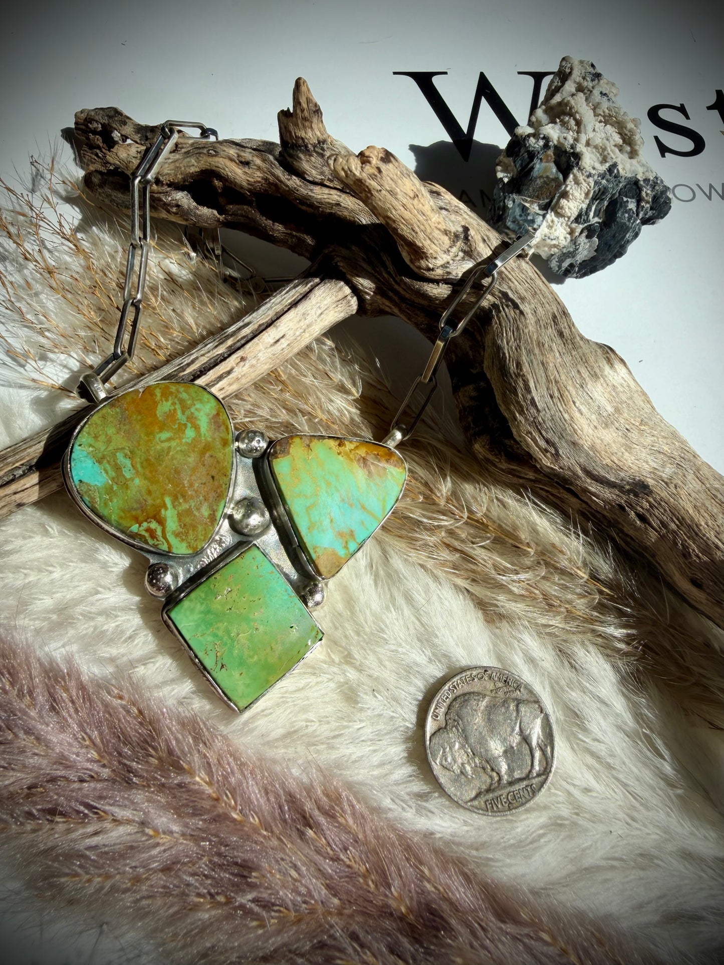 Three-Stone Moody Necklace