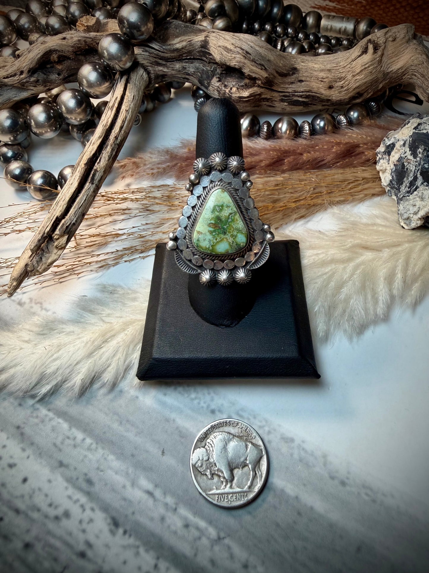 Tom Lewis Sonoran Gold Ring Size 7 1/2