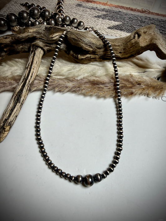 Graduated Sterling Pearl Choker