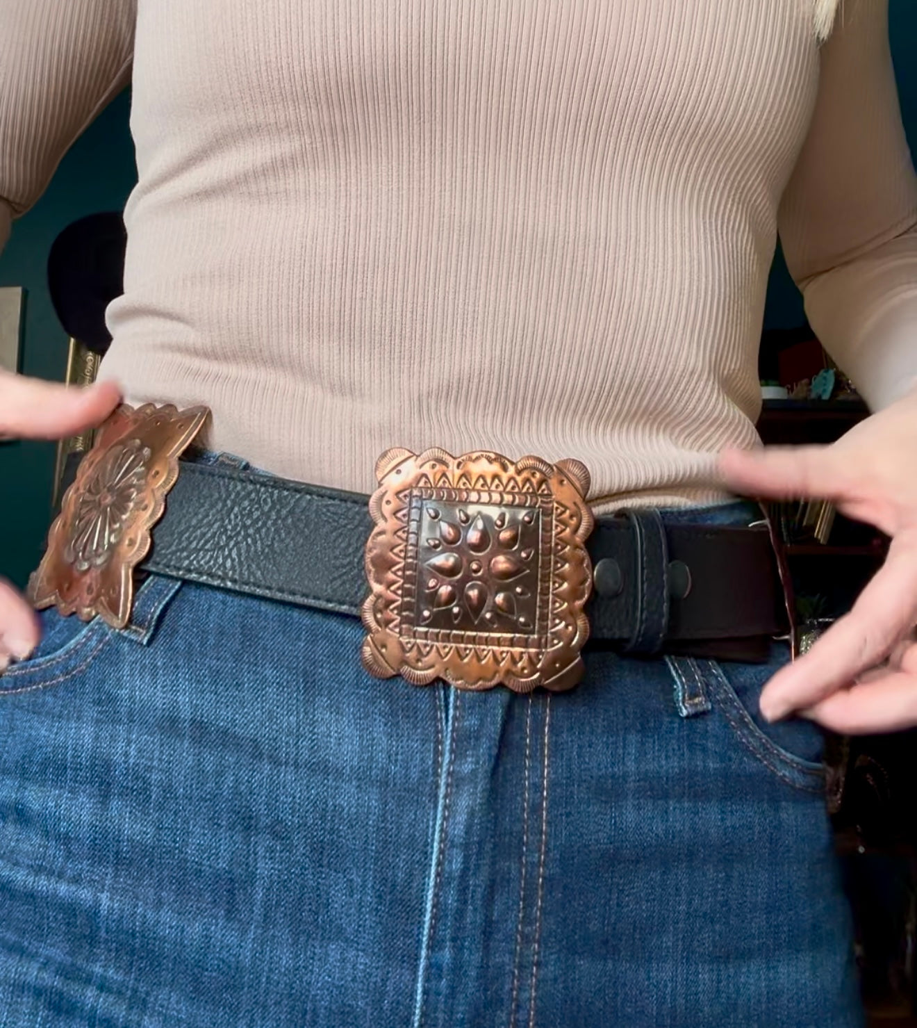 The Stagecoach Concho Belt