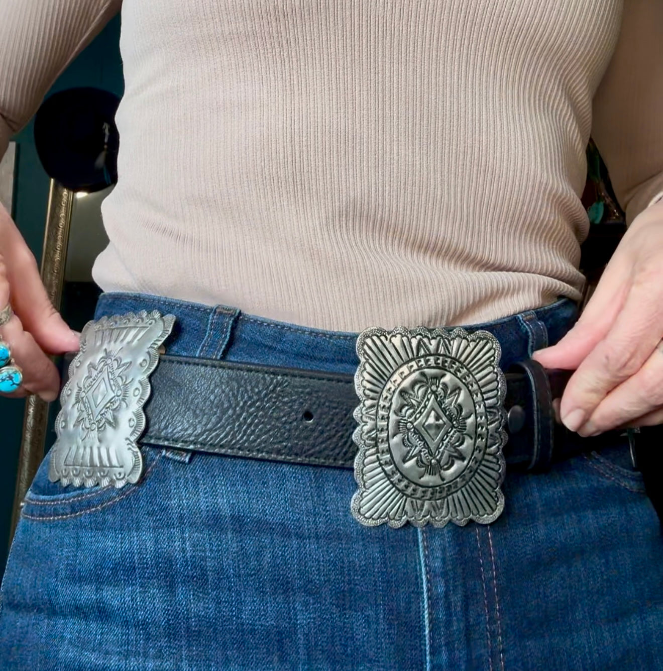 The Fort Apache Concho Belt