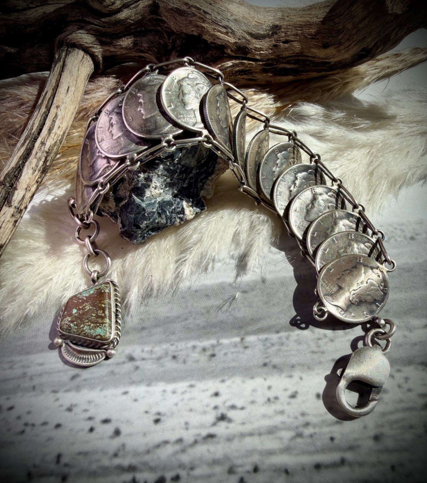 James McCabe Mercury Dime “Ladder” Bracelet