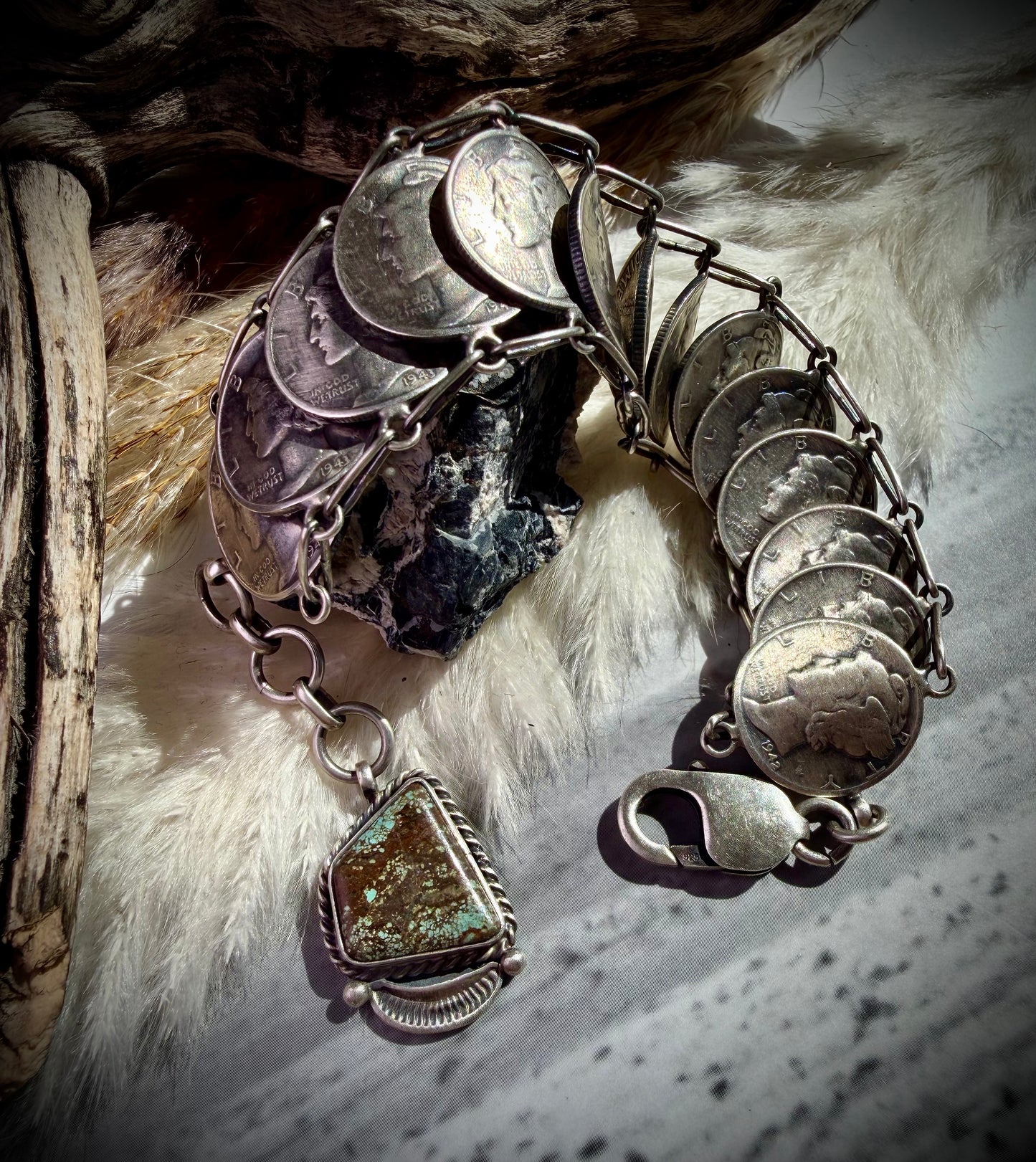 James McCabe Mercury Dime “Ladder” Bracelet
