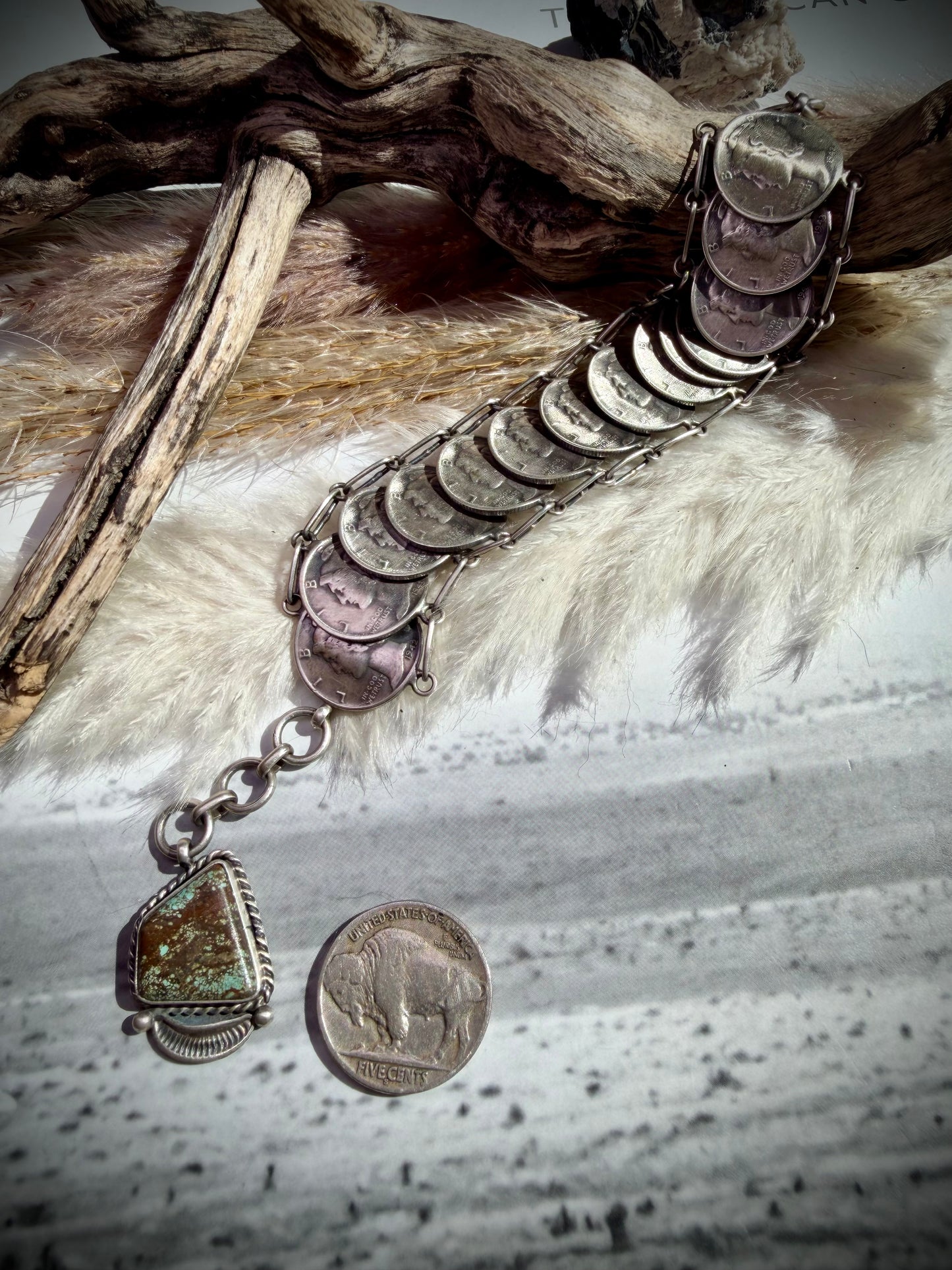 James McCabe Mercury Dime “Ladder” Bracelet