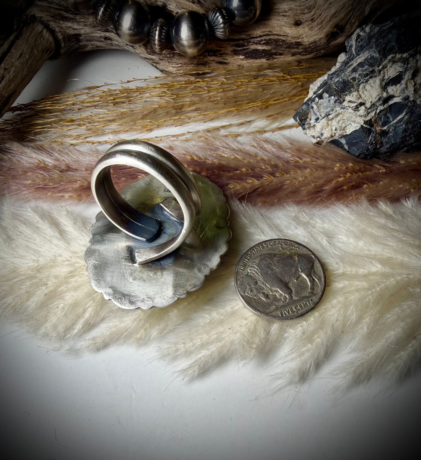 Ruby Zoisite Ring (Adjustable)