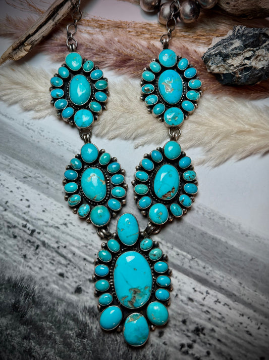 The Blaze Cluster Necklace Set