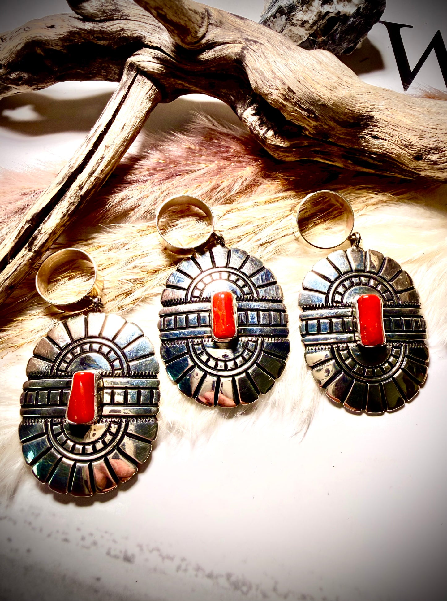 TR Singer Red Coral Pendant