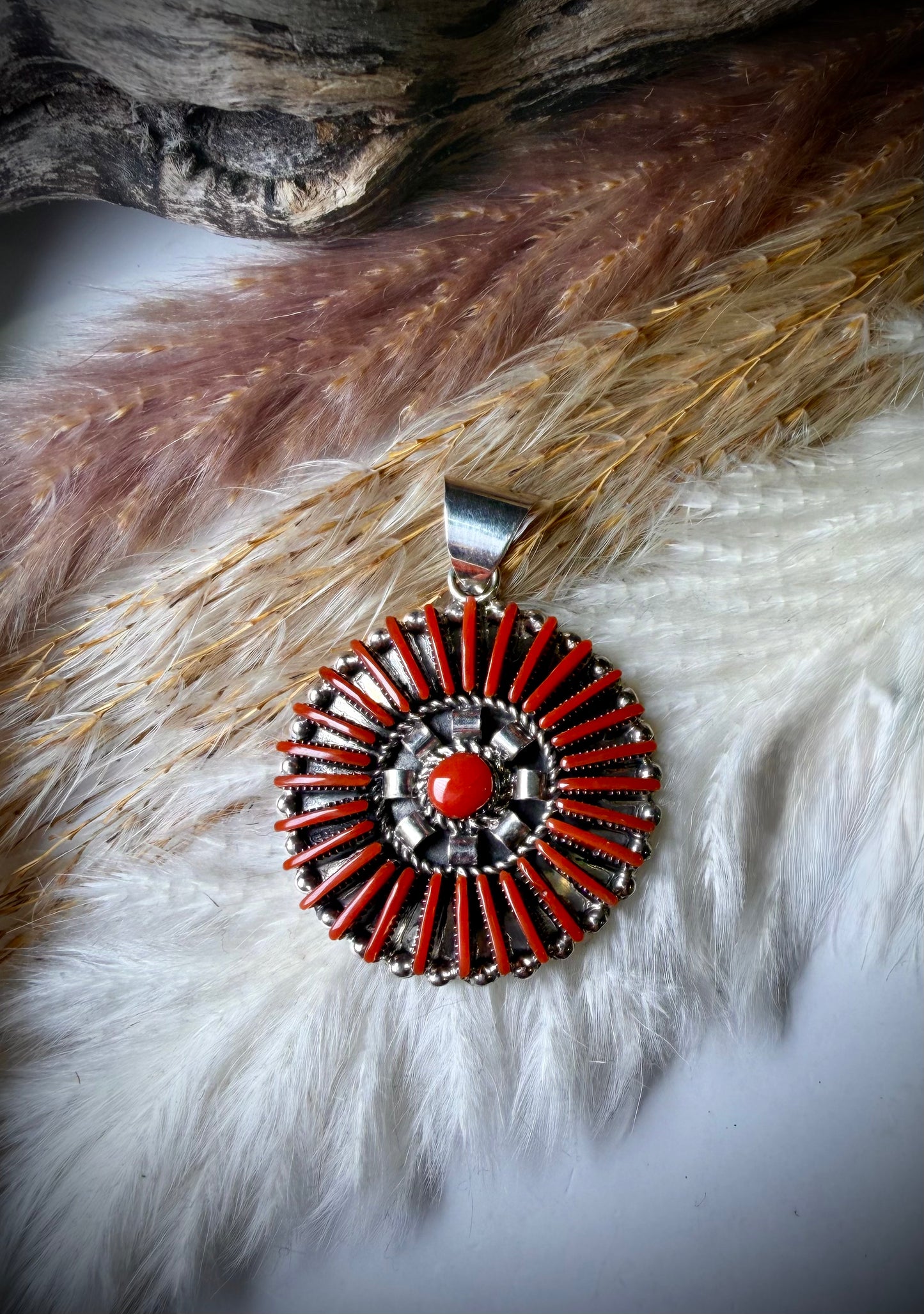 Carla Laconsello Red Coral Pendant