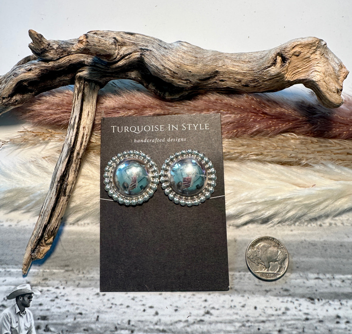 Big Lorraine Chee Concho Earrings