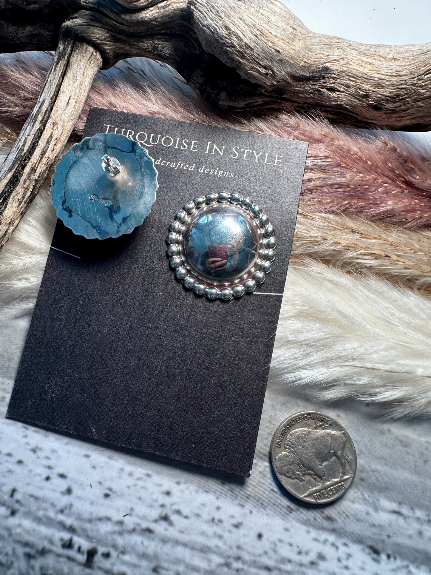 Big Lorraine Chee Concho Earrings