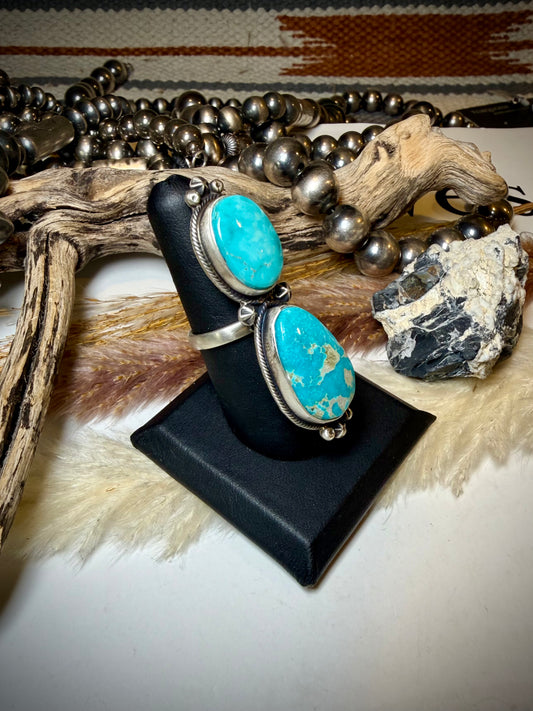 Randy Billy Adjustable Fox Turquoise Ring