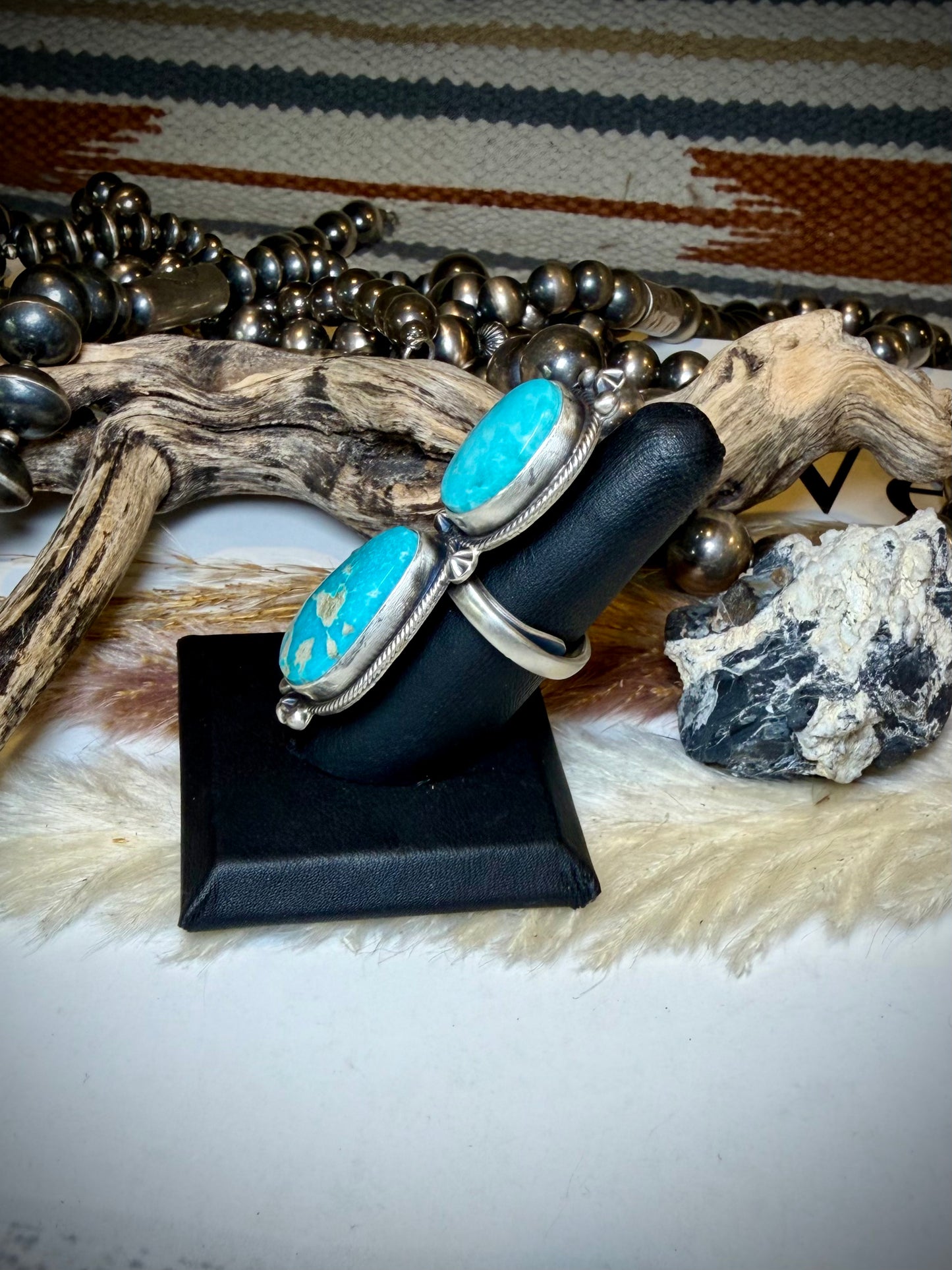 Randy Billy Adjustable Fox Turquoise Ring