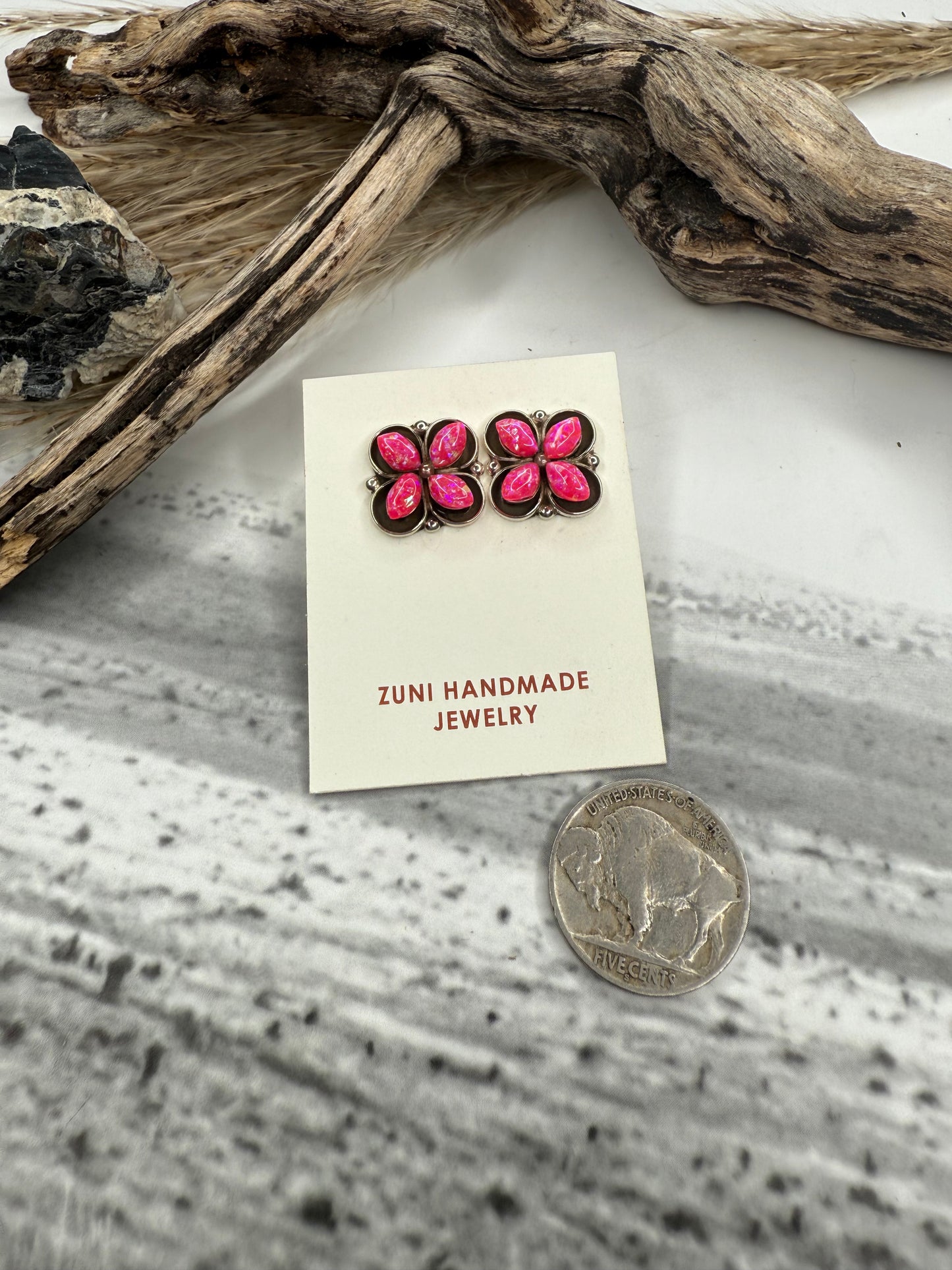 Lucky Pink Studs