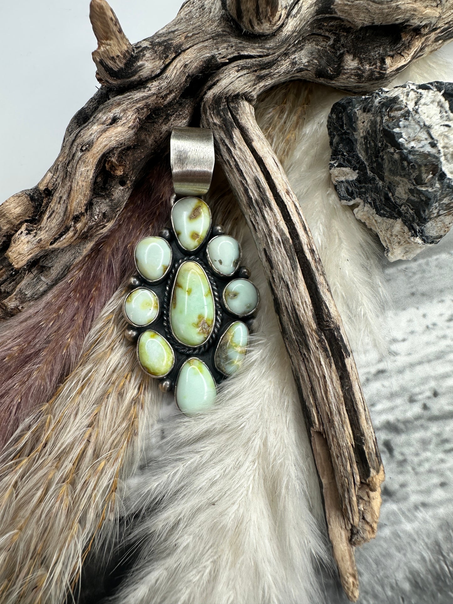 Paul Livingston Palomino Cluster Pendant