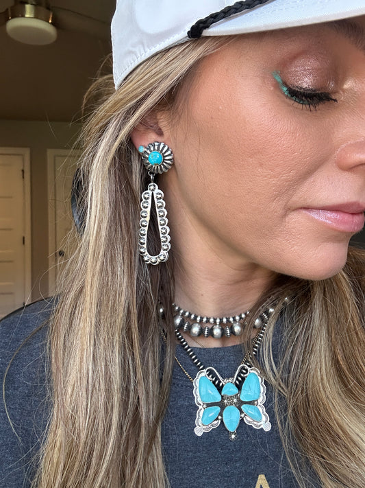 Pansy Johnson Stud Dangle Earrings