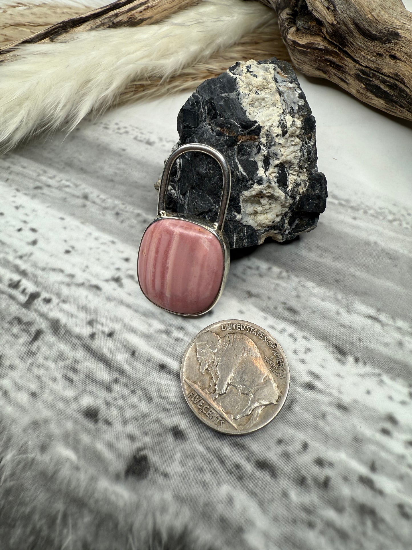 Australian Pink Opal Pendant