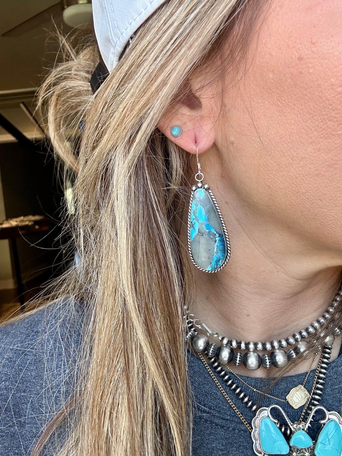 Brandon Belin Turquoise Earrings