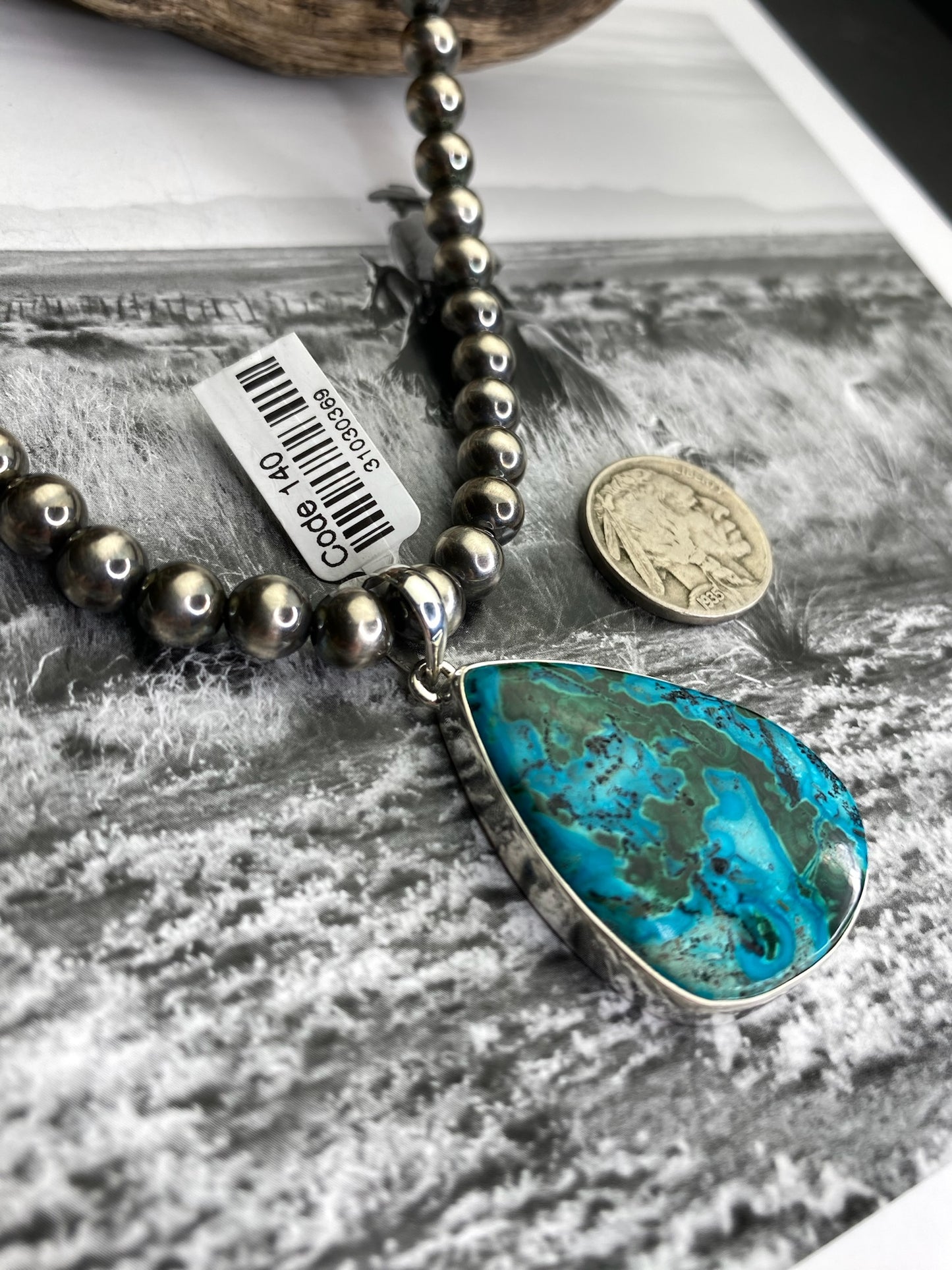 Azurite Malachite Pendant