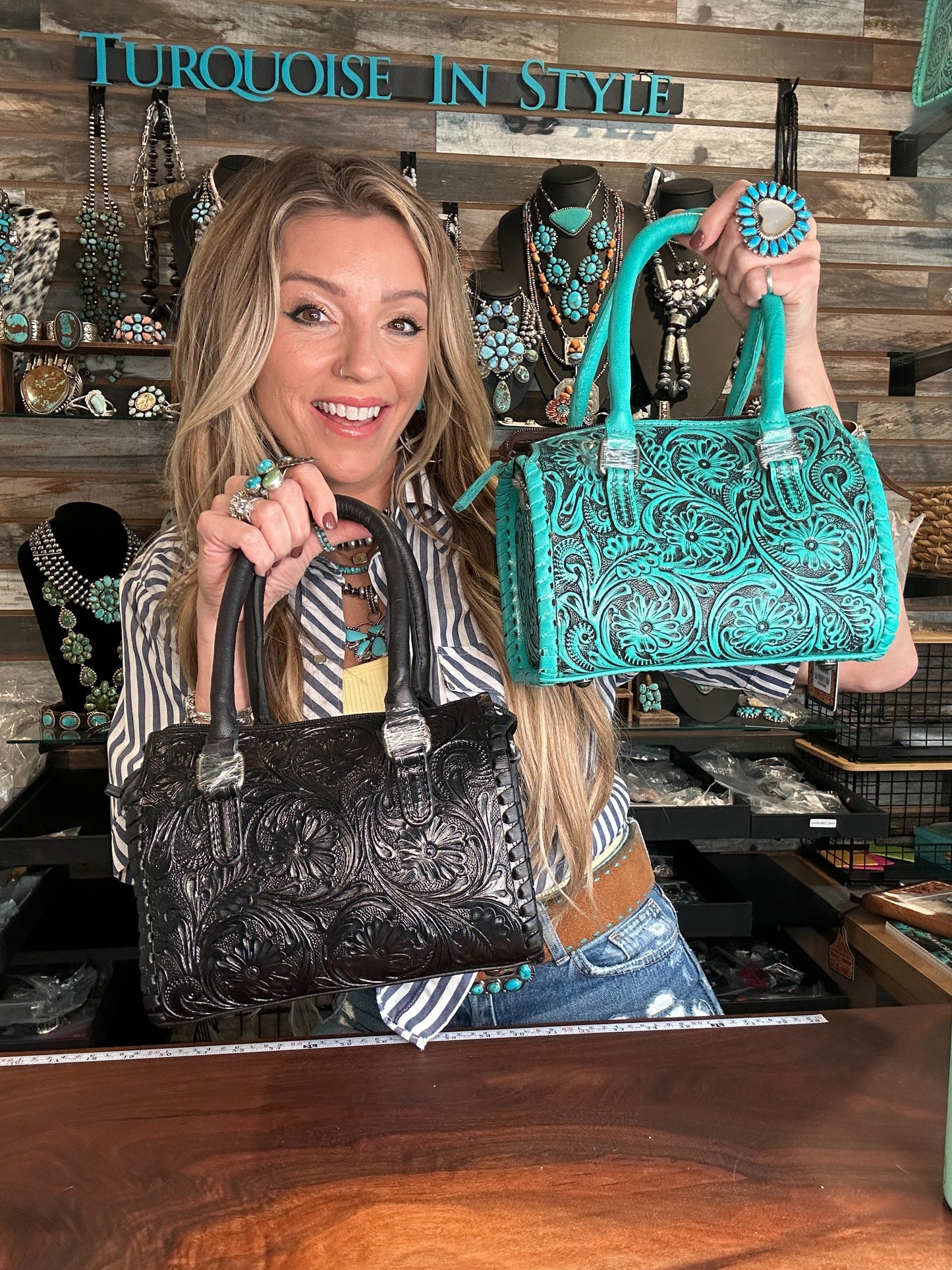 Turquoise Tooled Speedy
