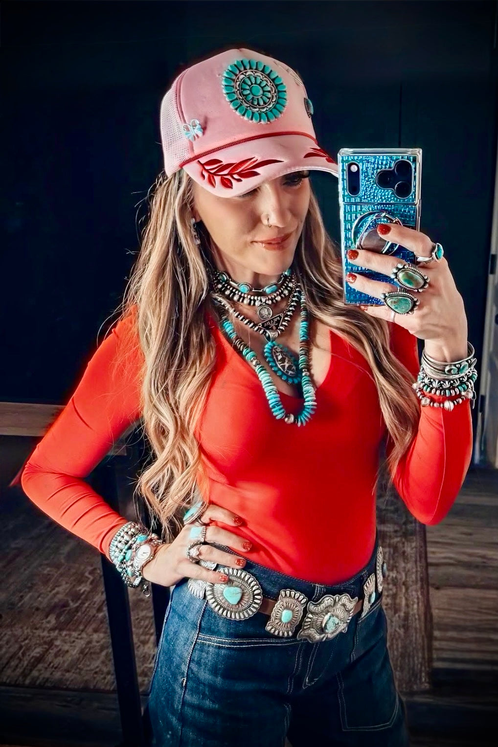 Large Turquoise Pin