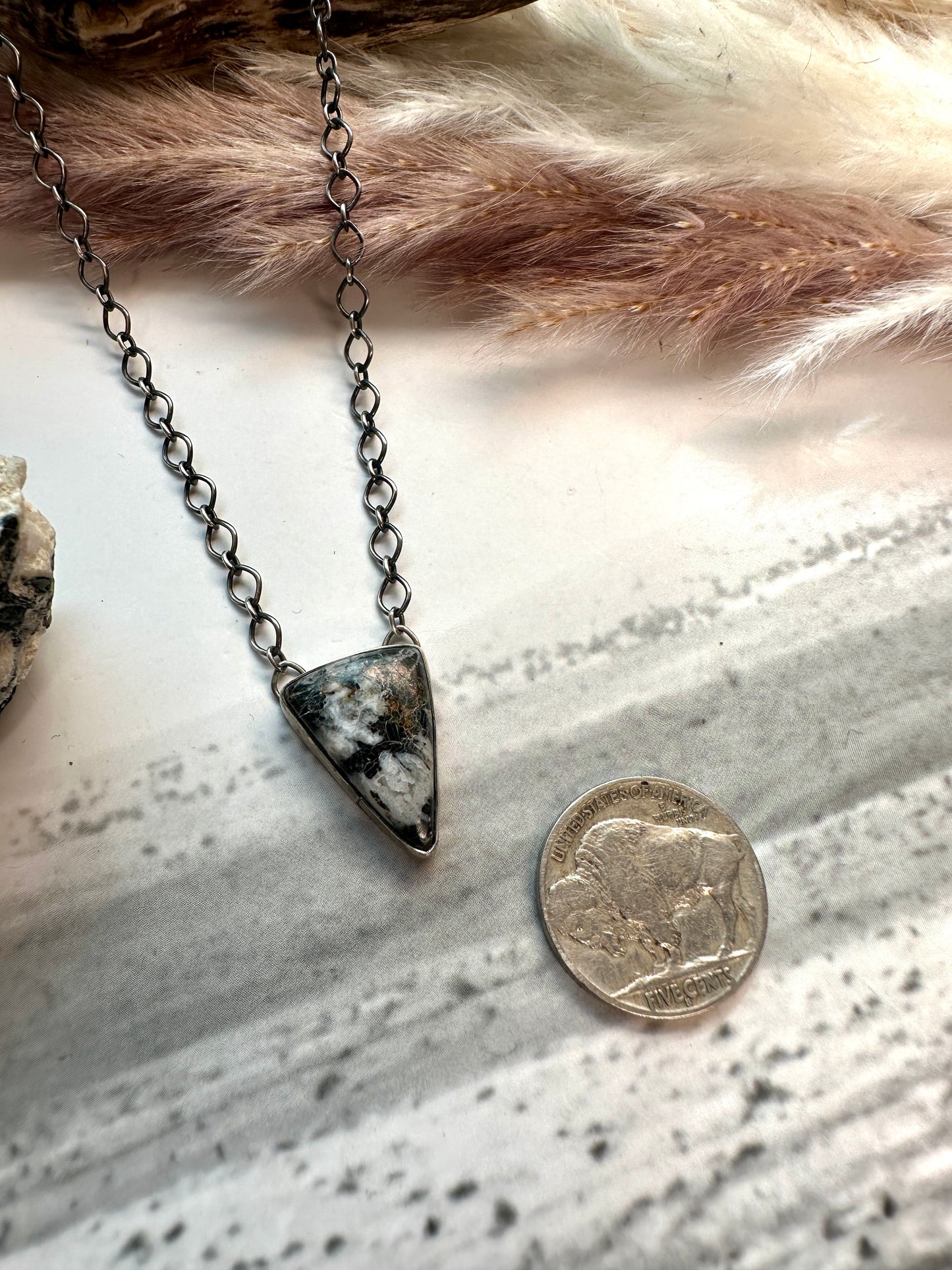 Dainty White Buffalo Necklace