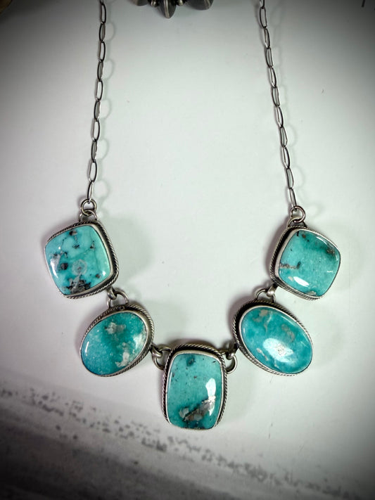 15" Whitewater Turquoise Necklace