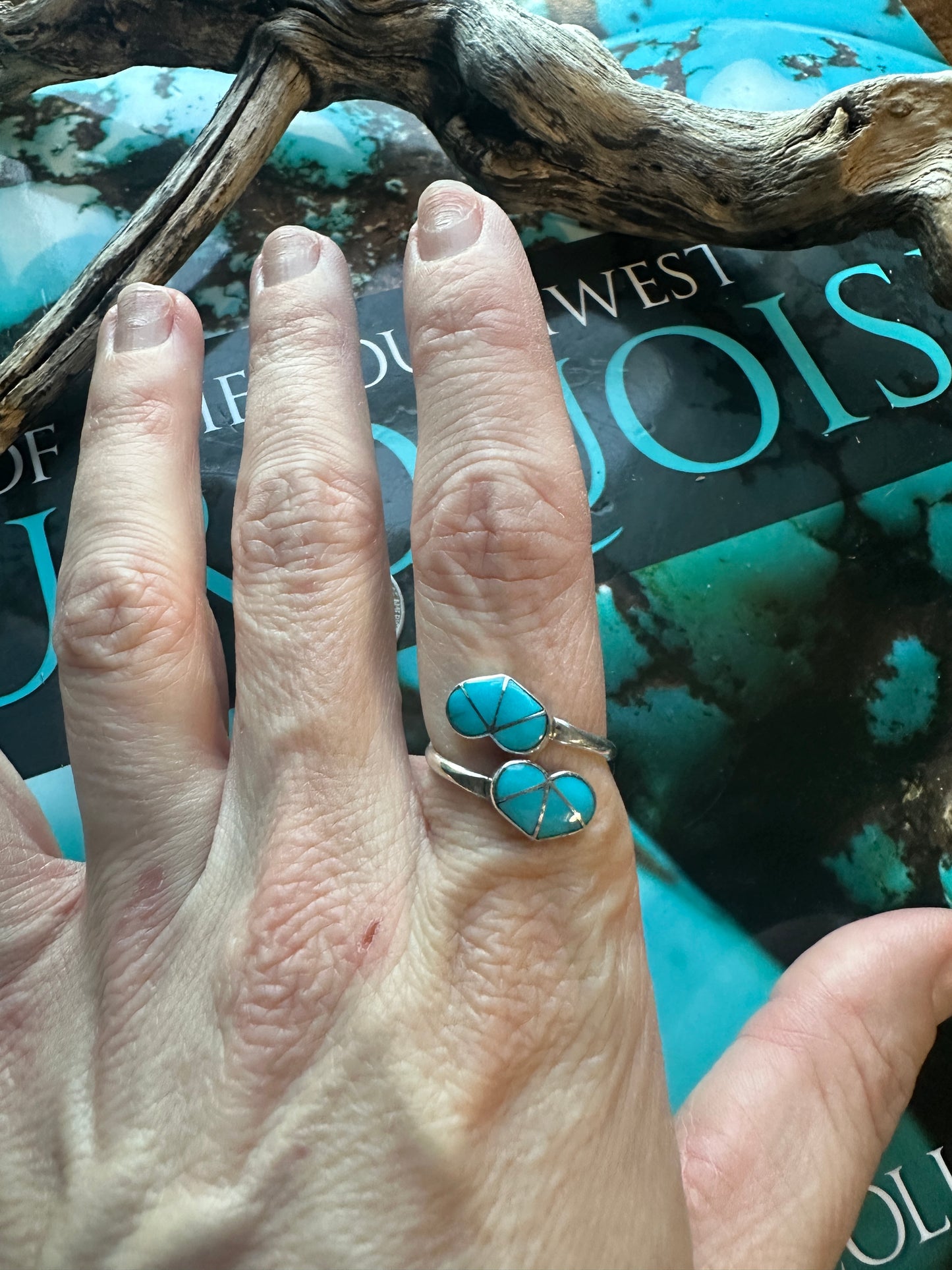 Gina Dosedo Double Heart Adjustable Ring