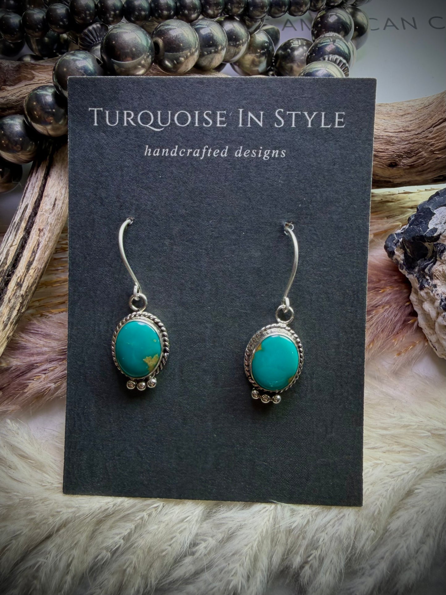 Sonoran Gem Turquoise Dangle Earrings