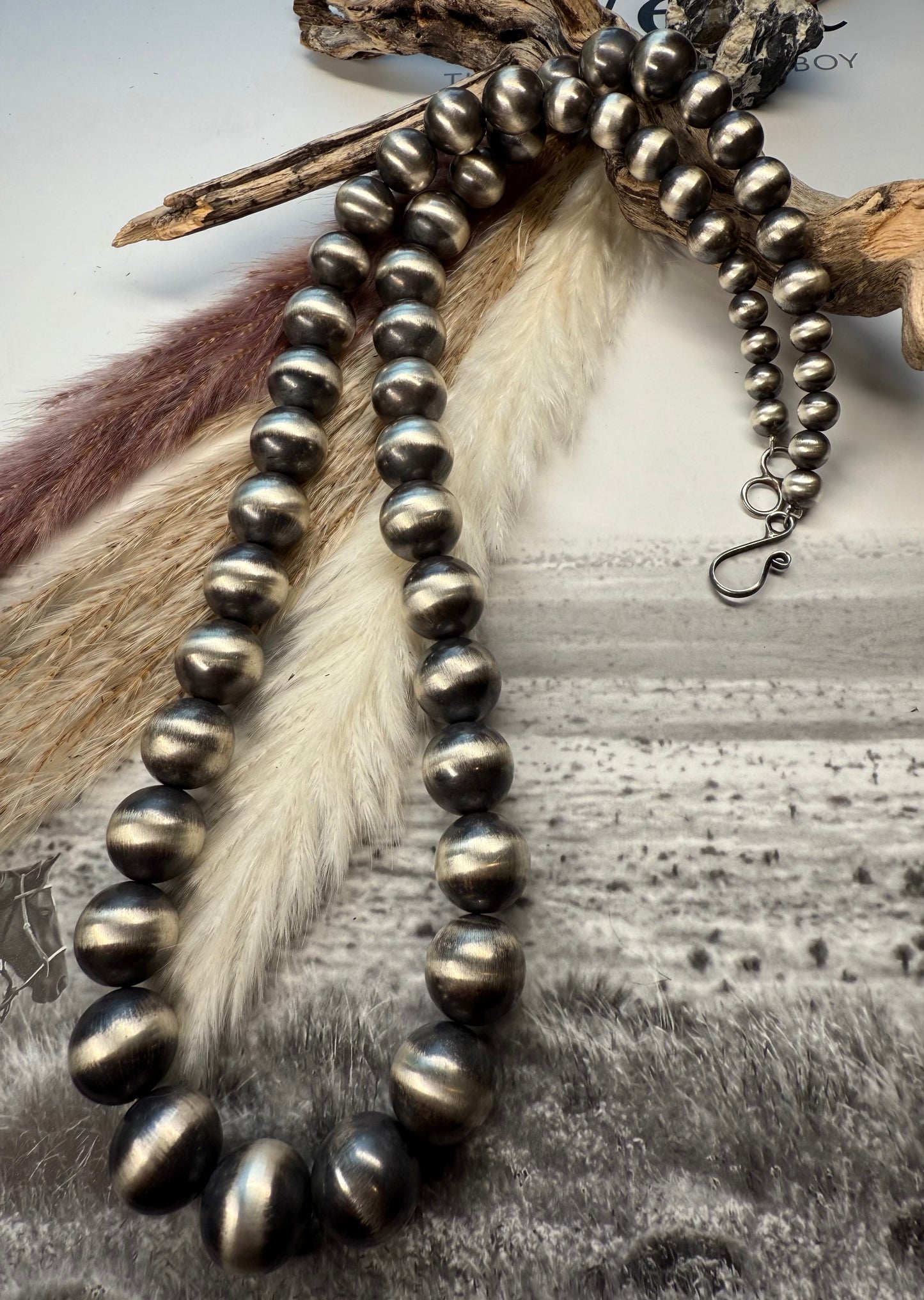 Breathtaking Handmade Chimney Butte Graduated Sterling Silver Pearls