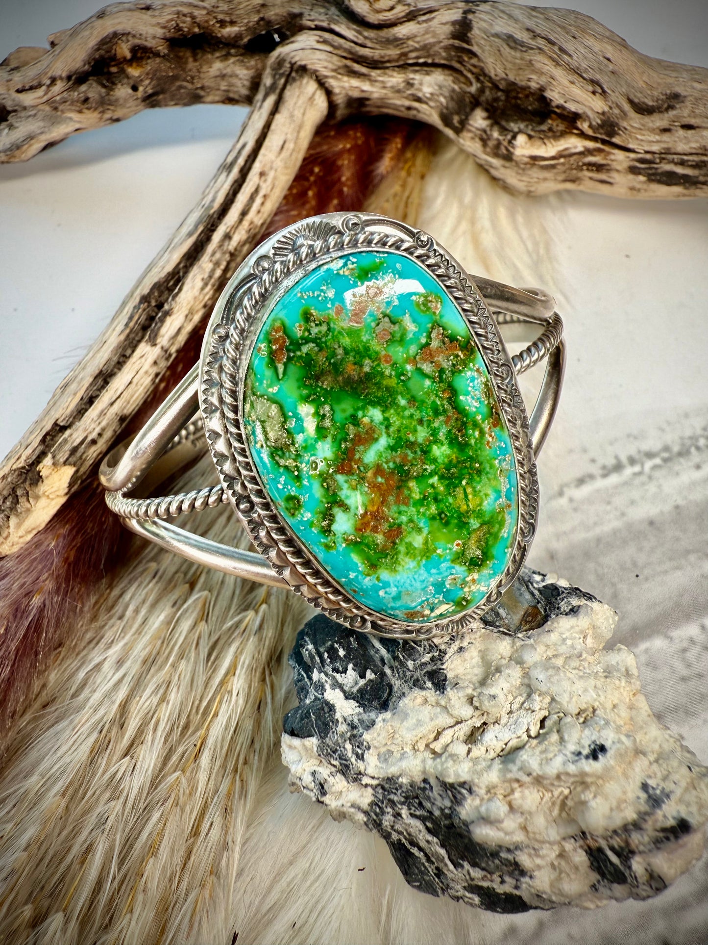 Vibrant, J. Piaso Jr. Sonoran Gold Statement Cuff