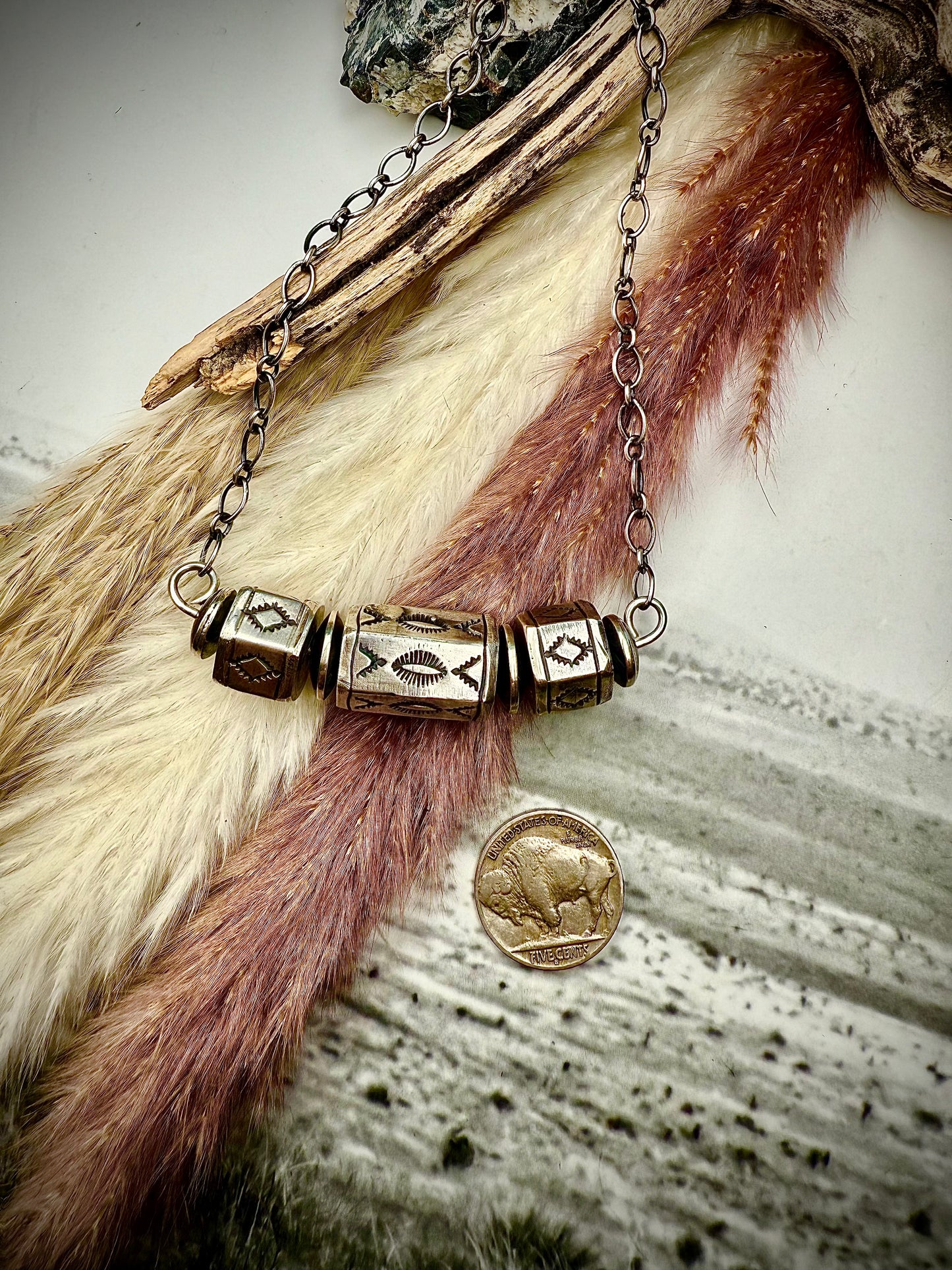 Alex's Hexagon Sterling Silver Barrel Beads