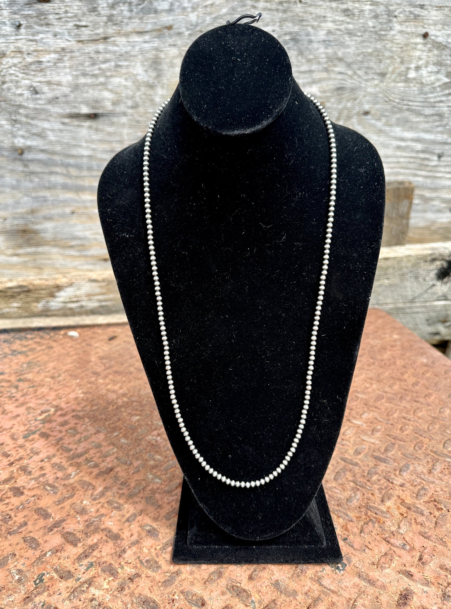 4mm 30" Navajo Pearl Necklace