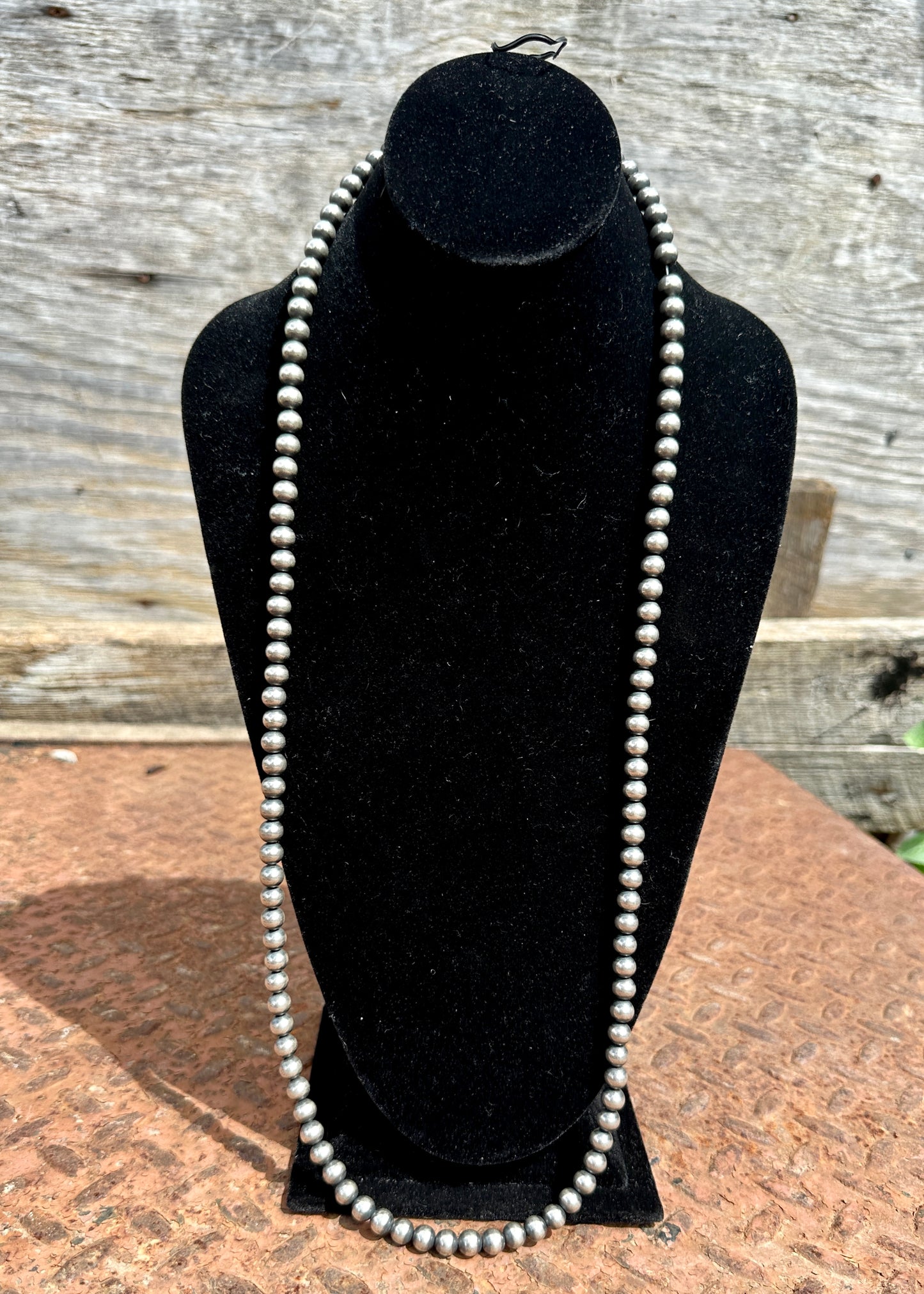 8mm 36" Navajo Pearl Necklace