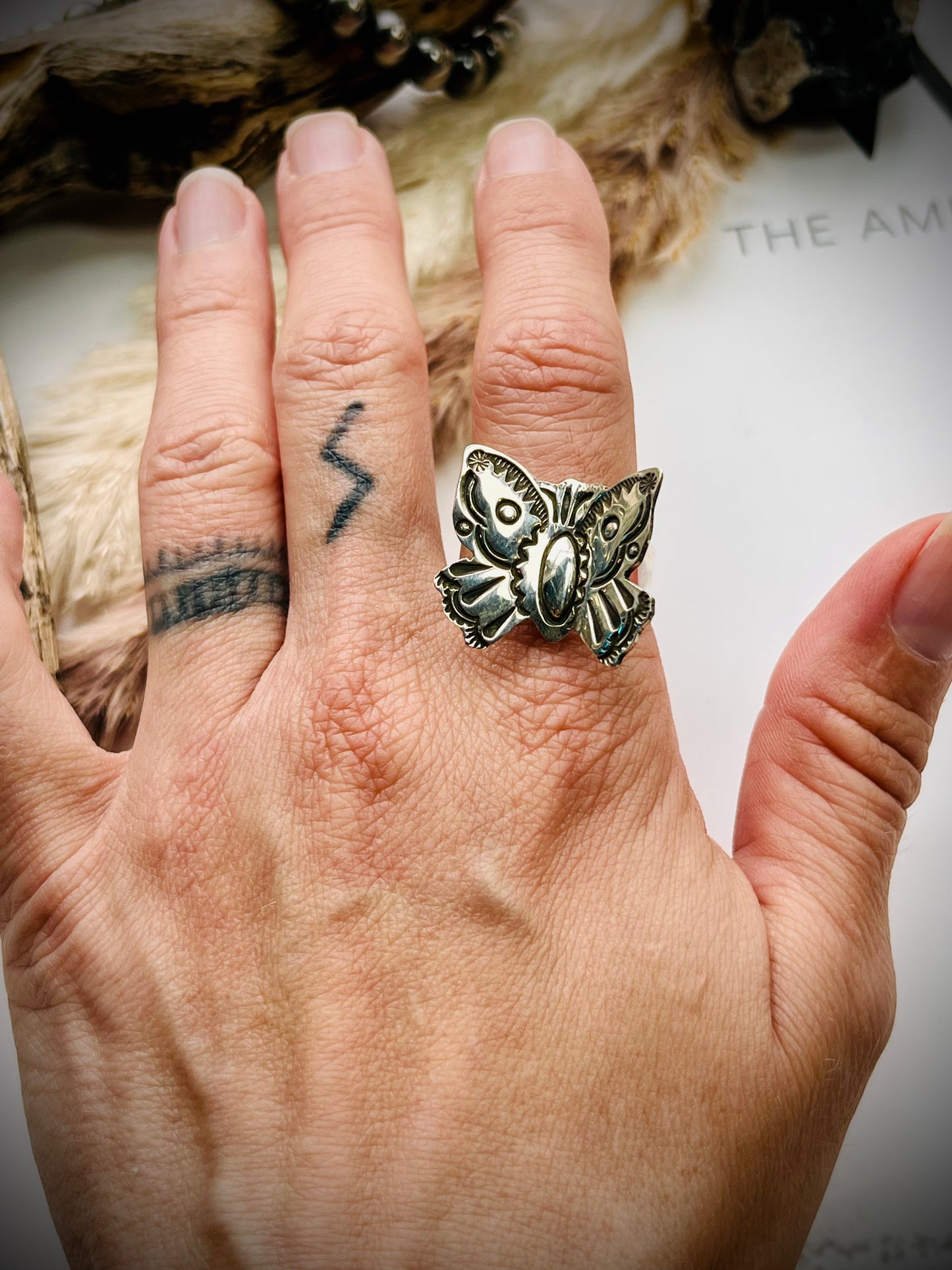 Adjustable Butterfly Ring