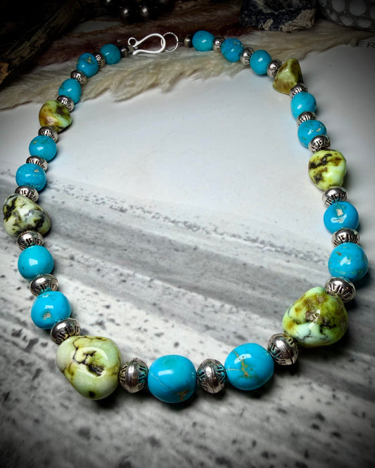 Palomino Rocks Necklace 19"