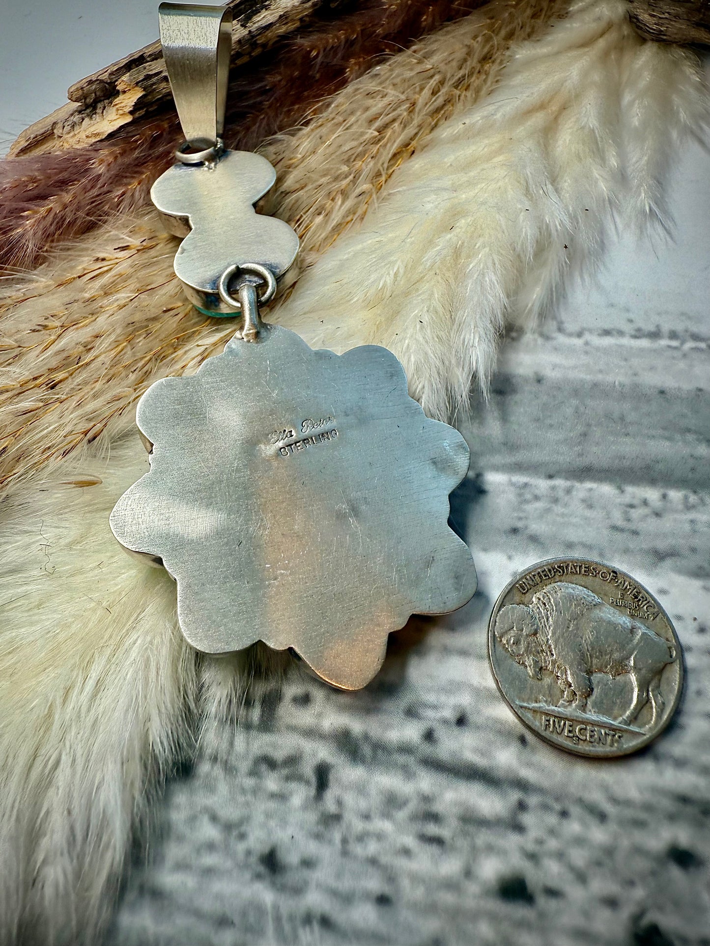 Ella Peter Mixed Mine Cluster Drop Pendant