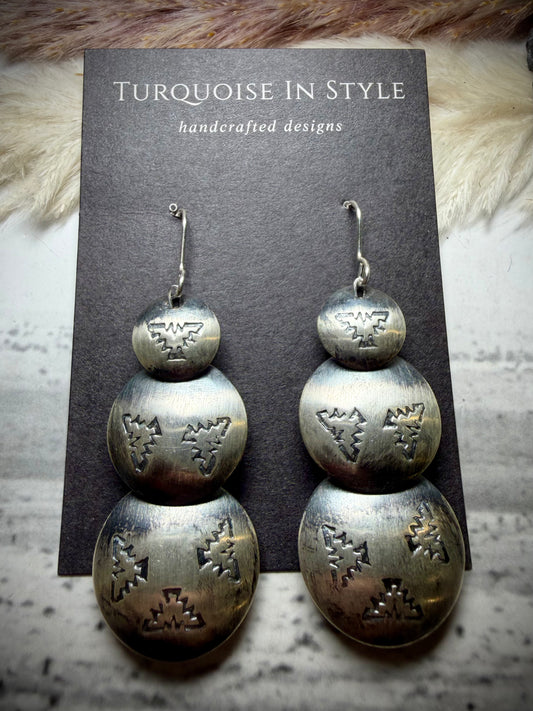 Large Marietta Kellywood Pillow Bead Earrings