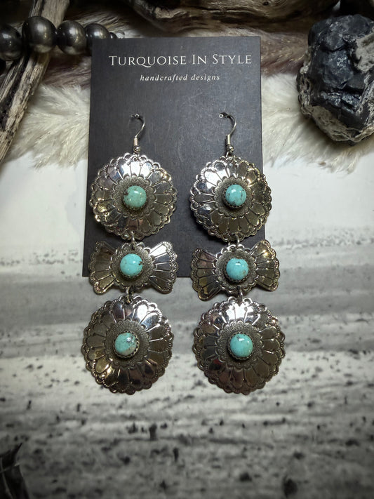 Concho Three Tier Dangles By Shannon Tahe