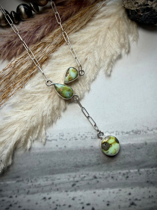 Palomino Three Stone Necklace
