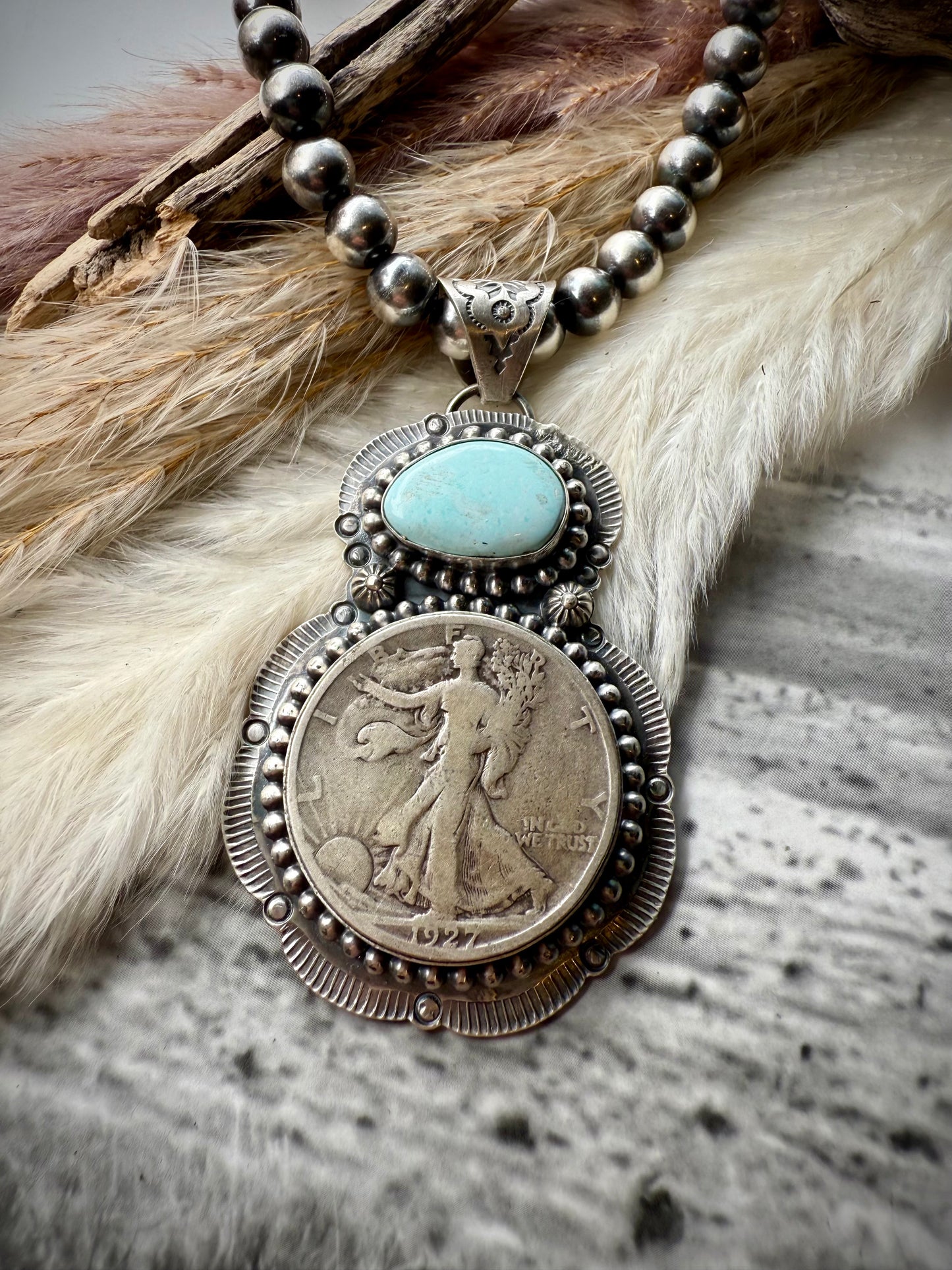 The 1927 Walking Liberty Half Dollar Dry Creek Pendant