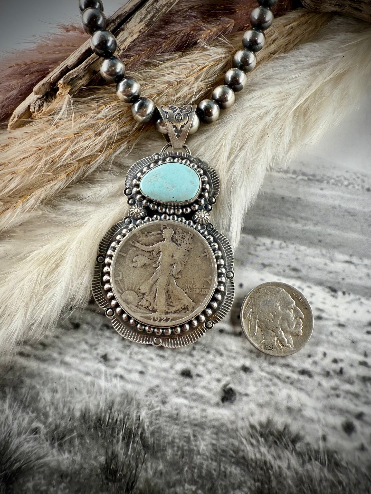 The 1927 Walking Liberty Half Dollar Dry Creek Pendant